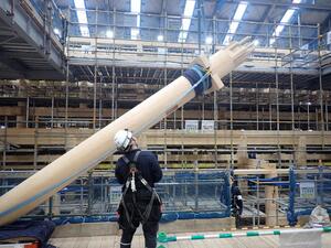 木工事（建方 向拝柱）のメイン画像
