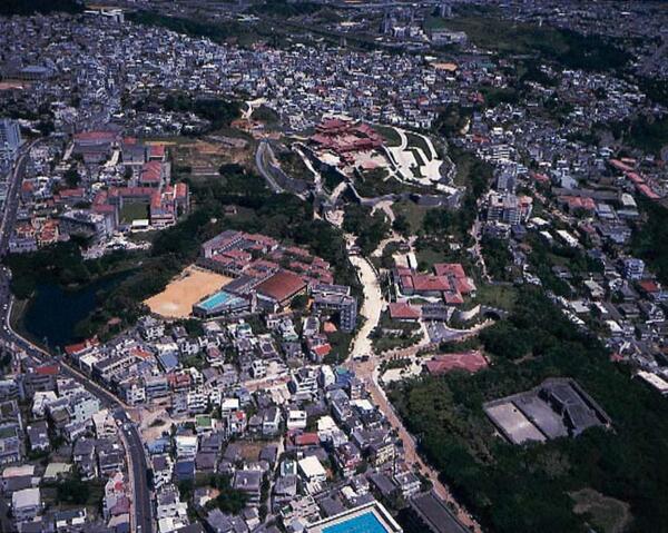 航空写真｜北西側より首里城公園全景