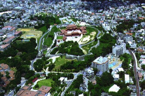 航空写真｜首里城公園全景－北西側より