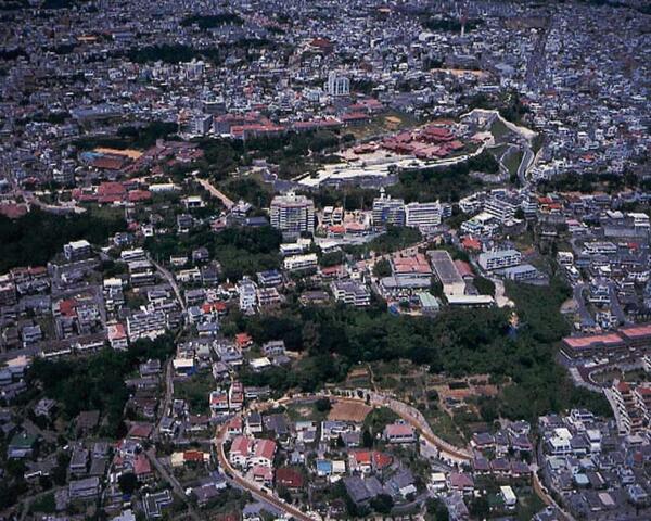 航空写真｜南西側より首里城公園全景