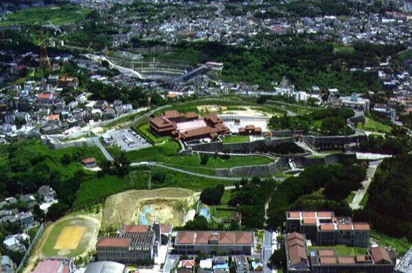 航空写真｜首里城公園全景－北東側より