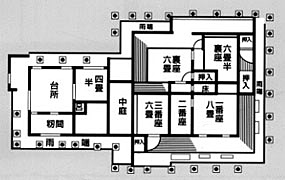 上江洲家の間取り図