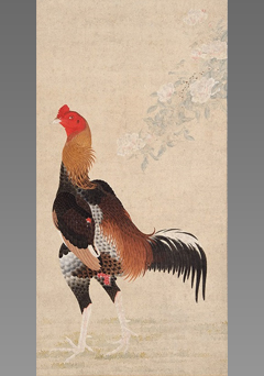 闘鶏図(闘鶏早房之図)