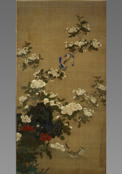 花鳥図(康熙丙戌春日)